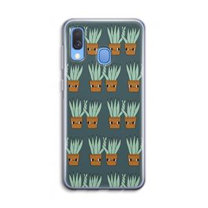 CaseCompany Sansevieria: Samsung Galaxy A40 Transparant Hoesje
