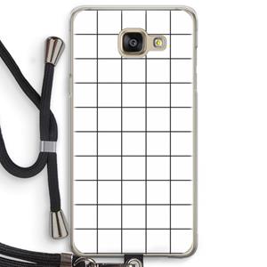 CaseCompany Rooster: Samsung Galaxy A5 (2016) Transparant Hoesje met koord