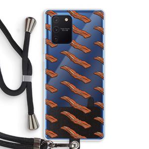 CaseCompany Bacon to my eggs #2: Samsung Galaxy Note 10 Lite Transparant Hoesje met koord