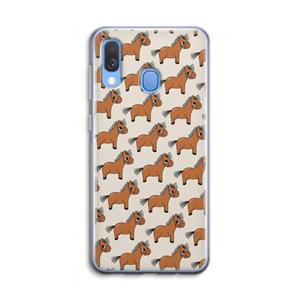 CaseCompany Pony: Samsung Galaxy A40 Transparant Hoesje