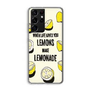 CaseCompany Lemonade: Samsung Galaxy S21 Ultra Transparant Hoesje