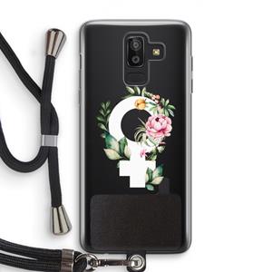 CaseCompany Venus: Samsung Galaxy J8 (2018) Transparant Hoesje met koord