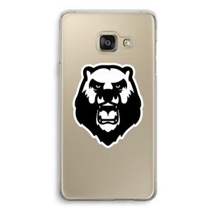 CaseCompany Angry Bear (white): Samsung A3 (2017) Transparant Hoesje