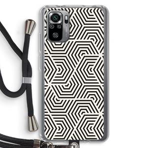 CaseCompany Magic pattern: Xiaomi Redmi Note 10S Transparant Hoesje met koord