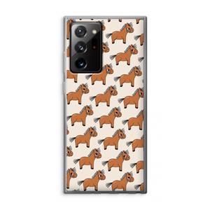 CaseCompany Pony: Samsung Galaxy Note 20 Ultra / Note 20 Ultra 5G Transparant Hoesje