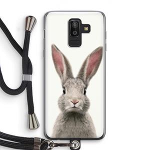 CaseCompany Daisy: Samsung Galaxy J8 (2018) Transparant Hoesje met koord