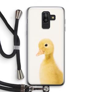 CaseCompany Duke: Samsung Galaxy J8 (2018) Transparant Hoesje met koord