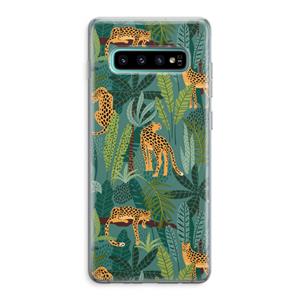CaseCompany Luipaard 2: Samsung Galaxy S10 Plus Transparant Hoesje