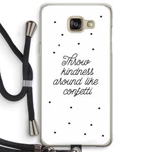 CaseCompany Confetti: Samsung Galaxy A5 (2016) Transparant Hoesje met koord