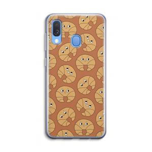 CaseCompany Croissant: Samsung Galaxy A40 Transparant Hoesje