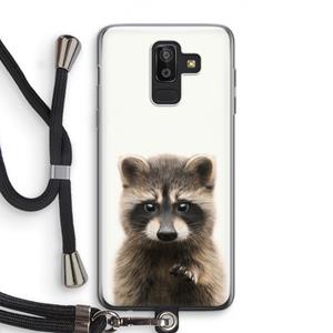 CaseCompany Rocco: Samsung Galaxy J8 (2018) Transparant Hoesje met koord