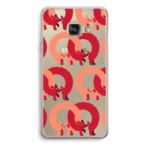 CaseCompany Dogs: Samsung A3 (2017) Transparant Hoesje