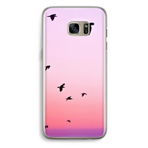 CaseCompany Fly away: Samsung Galaxy S7 Edge Transparant Hoesje
