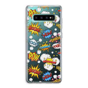 CaseCompany Pow Smack: Samsung Galaxy S10 Plus Transparant Hoesje