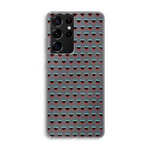 CaseCompany Hartjes: Samsung Galaxy S21 Ultra Transparant Hoesje