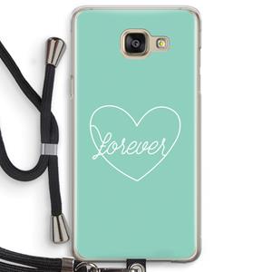 CaseCompany Forever heart pastel: Samsung Galaxy A5 (2016) Transparant Hoesje met koord