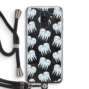 CaseCompany Octopussen: Samsung Galaxy J8 (2018) Transparant Hoesje met koord