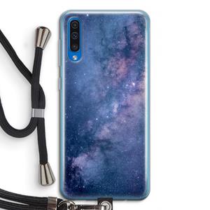 CaseCompany Nebula: Samsung Galaxy A50 Transparant Hoesje met koord