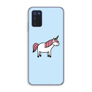 CaseCompany Eenhoorn: Samsung Galaxy A03s Transparant Hoesje
