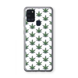 CaseCompany Weed: Samsung Galaxy A21s Transparant Hoesje