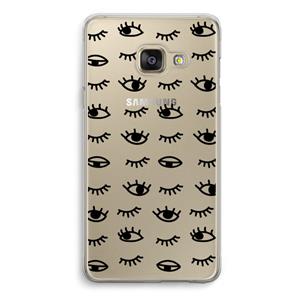 CaseCompany Eye pattern #2: Samsung A3 (2017) Transparant Hoesje