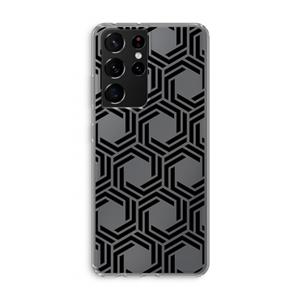 CaseCompany Geometrisch patroon: Samsung Galaxy S21 Ultra Transparant Hoesje
