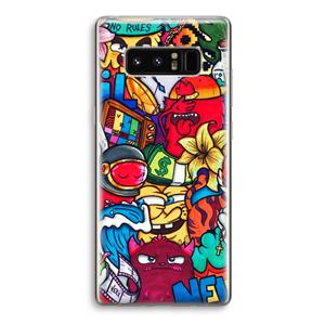 CaseCompany No Rules: Samsung Galaxy Note 8 Transparant Hoesje