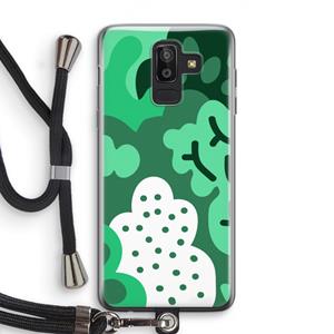 CaseCompany Bushes: Samsung Galaxy J8 (2018) Transparant Hoesje met koord