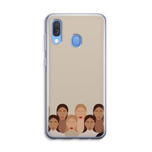 CaseCompany Girls girls girls: Samsung Galaxy A40 Transparant Hoesje