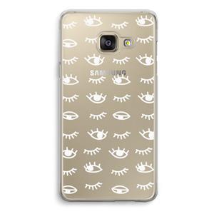 CaseCompany Eye pattern #3: Samsung A3 (2017) Transparant Hoesje