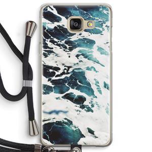 CaseCompany Golven: Samsung Galaxy A5 (2016) Transparant Hoesje met koord