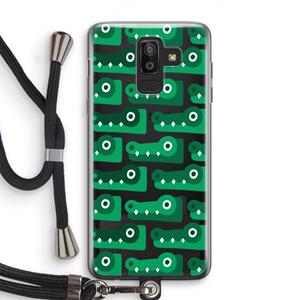 CaseCompany Crocs: Samsung Galaxy J8 (2018) Transparant Hoesje met koord
