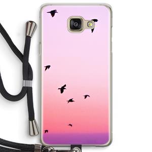 CaseCompany Fly away: Samsung Galaxy A5 (2016) Transparant Hoesje met koord