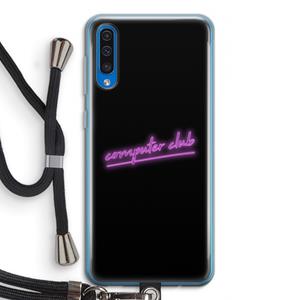 CaseCompany Vice Black: Samsung Galaxy A50 Transparant Hoesje met koord