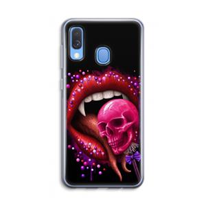 CaseCompany Dodelijk zoet: Samsung Galaxy A40 Transparant Hoesje