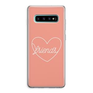 CaseCompany Friends heart: Samsung Galaxy S10 Plus Transparant Hoesje