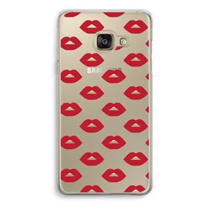 CaseCompany Lips: Samsung A3 (2017) Transparant Hoesje