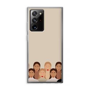 CaseCompany Girls girls girls: Samsung Galaxy Note 20 Ultra / Note 20 Ultra 5G Transparant Hoesje