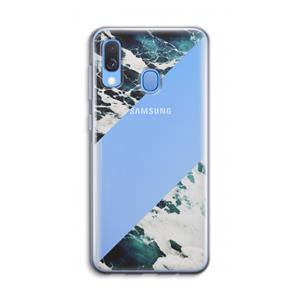 CaseCompany Golven: Samsung Galaxy A40 Transparant Hoesje