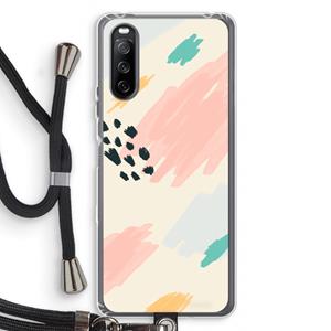 CaseCompany Sunday Chillings: Sony Sony Xperia 10 III Transparant Hoesje met koord