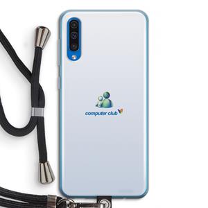 CaseCompany MSN: Samsung Galaxy A50 Transparant Hoesje met koord