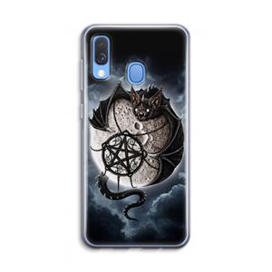 CaseCompany Volle maan: Samsung Galaxy A40 Transparant Hoesje