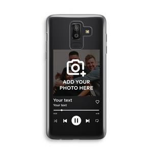 CaseCompany Music Player: Samsung Galaxy J8 (2018) Transparant Hoesje