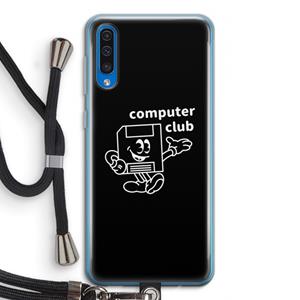 CaseCompany Floppyhead: Samsung Galaxy A50 Transparant Hoesje met koord