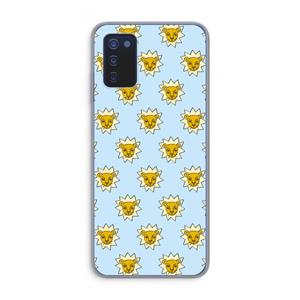 CaseCompany Leeuwenkoppen: Samsung Galaxy A03s Transparant Hoesje