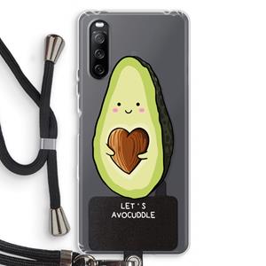 CaseCompany Avocuddle: Sony Sony Xperia 10 III Transparant Hoesje met koord
