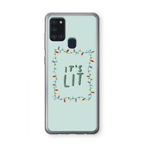 CaseCompany It's Lit: Samsung Galaxy A21s Transparant Hoesje
