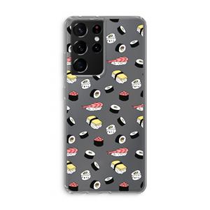 CaseCompany Sushi time: Samsung Galaxy S21 Ultra Transparant Hoesje