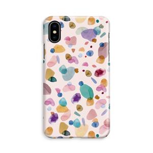 CaseCompany Terrazzo Memphis Pink: iPhone X Volledig Geprint Hoesje