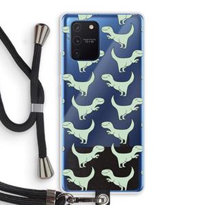 CaseCompany Dinos: Samsung Galaxy Note 10 Lite Transparant Hoesje met koord